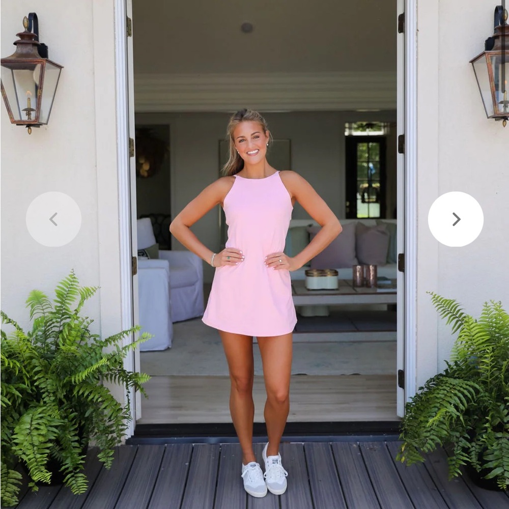Pink Sleeveless Athletic Dress